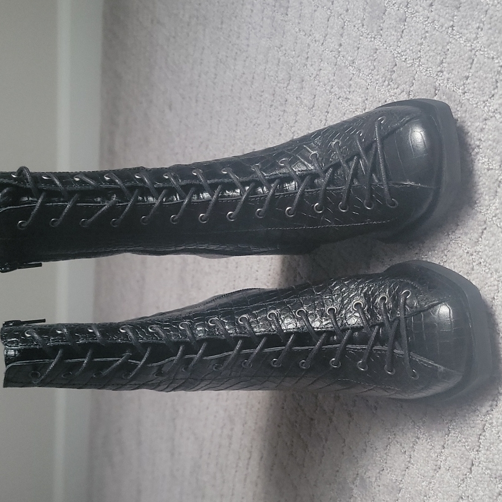 Leather boots